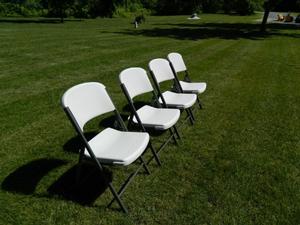 Folding Lifetime Chairs - $1.75 each